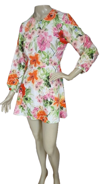 VESTIDO ZARA - TAM=BUSTO=90 - CINTURA=70 - QUADRIL=100 - COMPR=78  (ref. 13825)