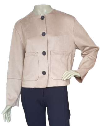 CASAQUINHO CHAMOIS ZARA - TAM=BUSTO=114 - CINTURA=110 - COMPR=54   (ref. 13974)