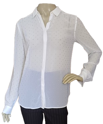 CAMISA ARMANI EXCHANGE - TAM=M - BUSTO=102 - CINTURA=98 - COMPR=70 (ref. 14075)