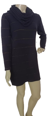 VESTIDO MD MALHAS - TAM=M - TAM=BUSTO=100 - CINTURA=88 - QUADRIL=98 - COMPR=82 (ref. 14285)