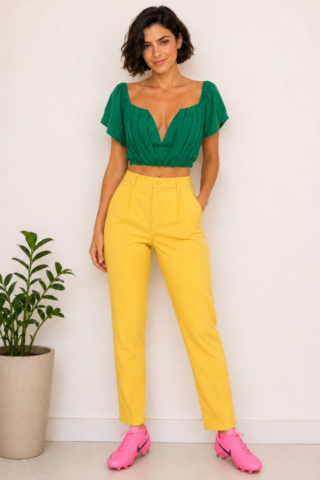 CROPPED VISCOSE WAYNE - TAM=M - BUSTO=96 - COMPR=40  (ref. 14587)