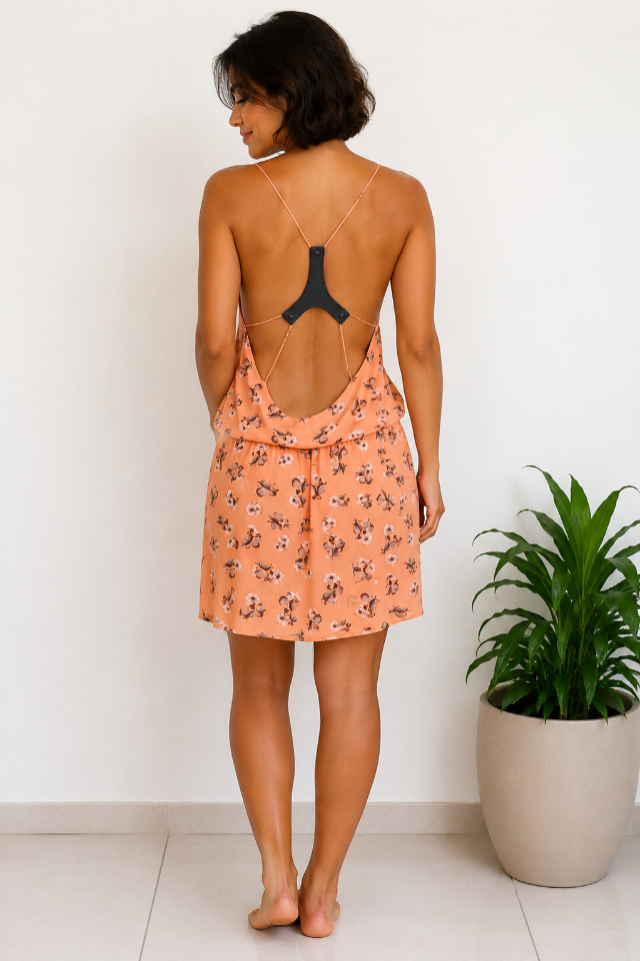 VESTIDO ANIMALE - TAM=36 - BUSTO=102 - CINTURA=92 - QUADRIL=106 - COMPR=90   (ref. 14627)