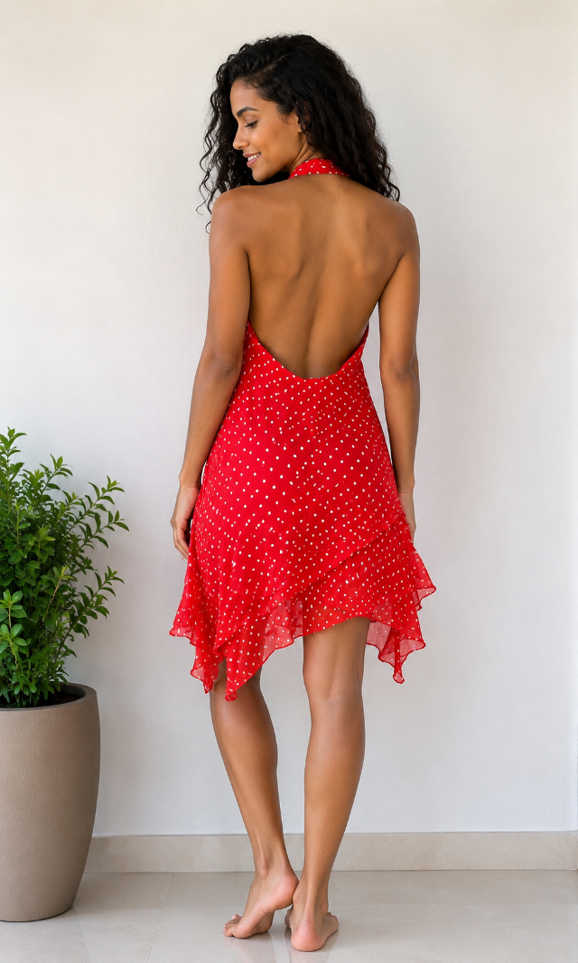 VESTIDO RABO DE SAIA - TAM=M - BUSTO=96 - CINTURA=92 - QUADRIL=106 - COMPR=92 (ref. 14818)