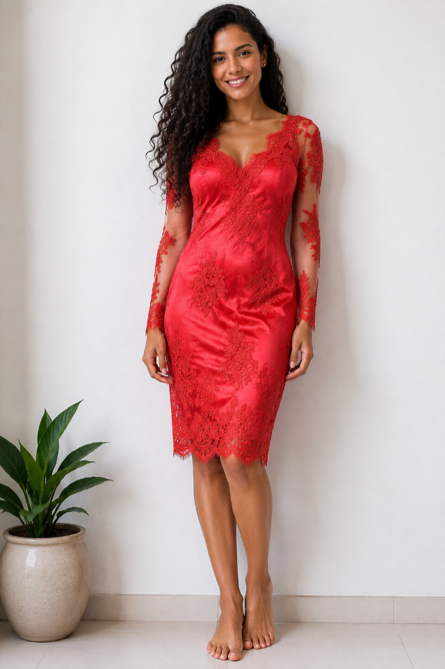 VESTIDO FESTA - TAM=BUSTO=96 - CINTURA=80 - QUADRIL=104 - COMPR=90  (ref. 14839)