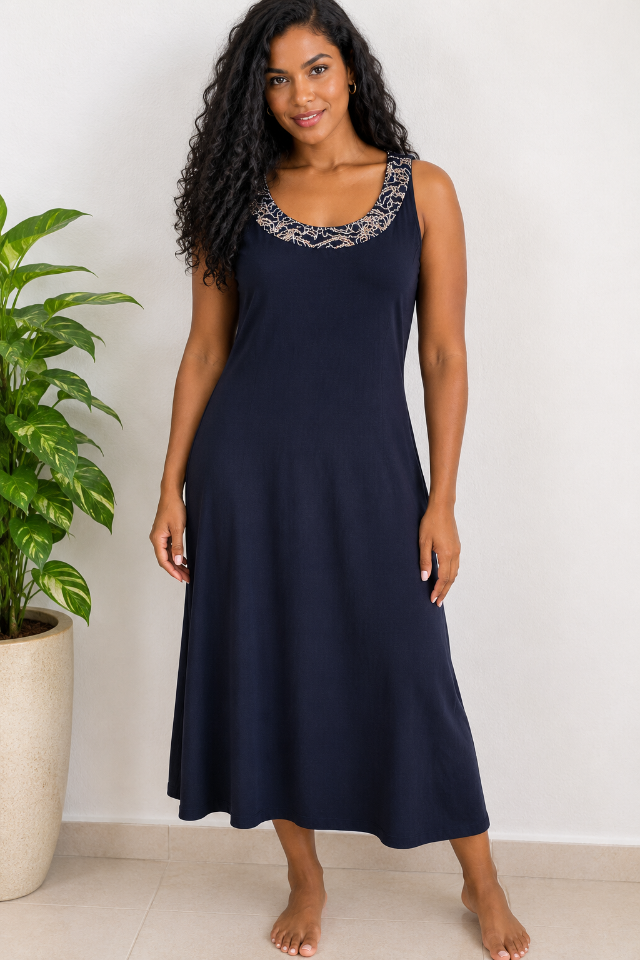 VESTIDO RICHARDS - TAM=12 - BUSTO=106 - CINTURA=96 - QUADRIL=116 - COMPR=106  (ref. 14857)