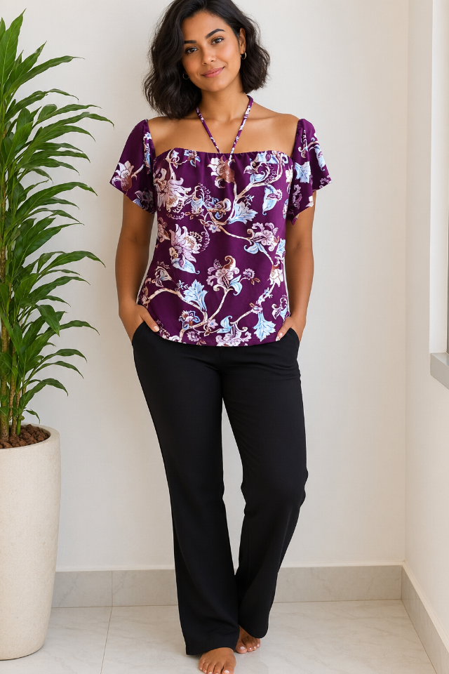 BLUSA MALHA BLACKMARKET - TAM=P - BUSTO=90 - CINTURA=106 - COMPR=48  (ref. 14955)