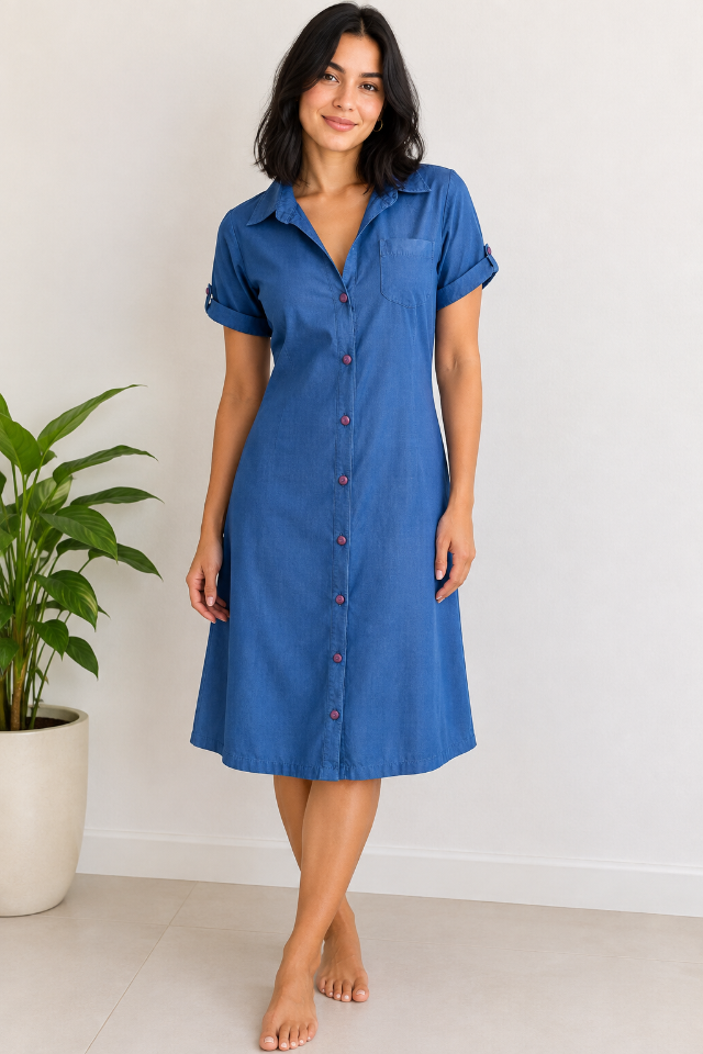 CHEMISE DATS-KAT (100% POLIAMIDA) TAM=M - BUSTO=100 - CINTURA=86 - QUADRIL=110 - COMPR=92  (ref. 14965)