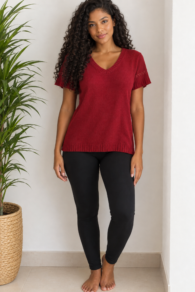 TRICOT VECCHIA - TAM=M - BUSTO=104 - CINTURA=96 - COMPR=62  (ref. 15052)