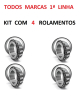 Rolamento Gkn 10289617 + Gkn 10289318 + Gkn 10289256 - 4 p�s