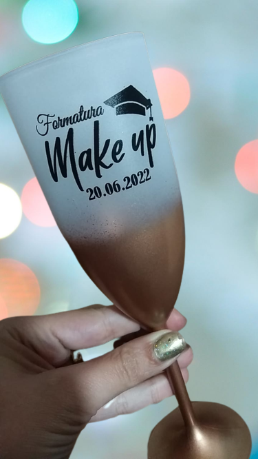 Taa de Champanhe 170 Ml Degrad Ros Gold
