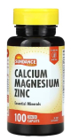 C�lcio Magn�sio Zinco, 100 c�psulas - IMPORTADO