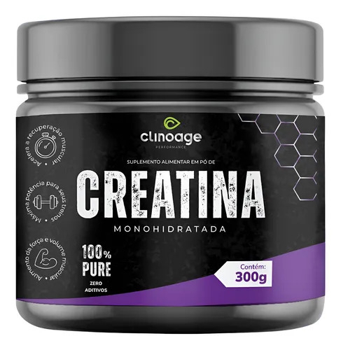 Creatina Monohidratada 100% Pura Sabor Natural 300g