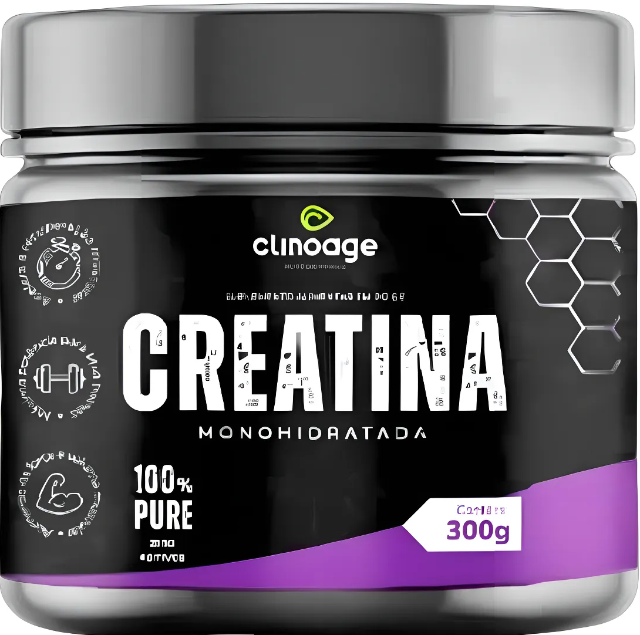 Creatina Monohidratada 100% Pura Sabor Natural 300g