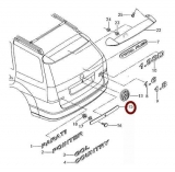 Moldura Aplique Tampa Traseira Parati G3 Fase 2 E G4 Vw