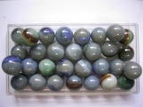 Ro29 - 30 Bolinhas de Gude Bolinhas de Gude leitosa 20mm