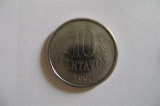 MR01001c - Brasil Moeda 10 centavos Real 1994 MBC Circulada