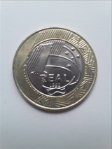 MR10002b6 - Brasil Moeda 1 Real 1998 Sob+ SEM Contorno