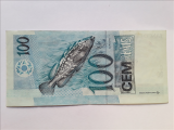 CR100003m - Brasil Cdula 100 Reais AA C327 Mbc ++