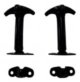 Trava / Prendedor Capo Jeep Willys Cj5 (preto)  Valor Do Par