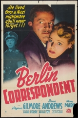 B085-CORRESPONDENTE EM BERLIM - Berlin Correpondent - 1942 - Virginia Gilmore-Dana Andrews-Mona Maris