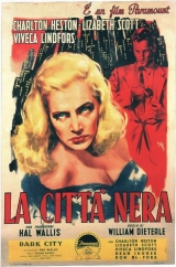 H127-CIDADE NEGRA - Dark City - 1950