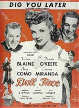 F168-(SEM LEG)SONHOS DE ESTRELAS - Doll Face - 1945 - Carmen Miranda-Vivian Blaine-Dennis O’Keefe