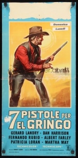 H186-7 PISTOLAS PARA GRINGO - Seven Pistols For A Gringo - 1966 - Gerard Landry-Marta May-Dan Harrison