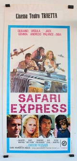 I085-SAFARI NA AFRICA - Safari Express - 1976 - Ursula Andress-Giuliano Gemma-Jack Palance-Peter Martel