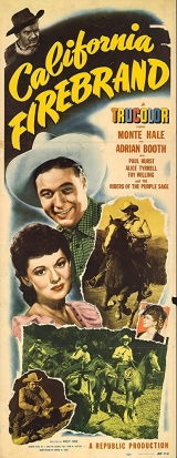 G228-MONTE HALE-O Vale Do Sangue - California Firebrand - 1948 - Monte Hale-Lorna Gray