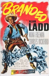 I039-A MARCA RUBRA - Branded - 1950 - Alan Ladd-Mona Freeman-Charles Bickford-Joseph Colleia