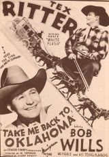 G232-TEX RITTER, DE VOLTA A OKLAHOMA - Take Me Back To Oklahoma - 1940 - Tex Ritter-Bob Willis-Gene Alsace