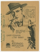 H016-O ADORADO IMPOSTOR AKA O TEXANO - The Texan - 1930 - Gary Cooper-Fay Wray-Emma Dunn