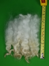 Lã de carneiro natural fibra longa de 12 a 14cm