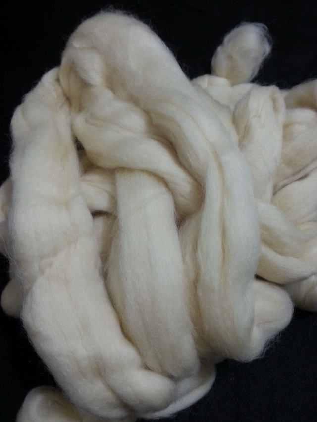 Lã de carneiro natural, lã penteada corriedale crua  100g