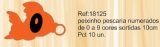 PEIXINHO NUMERADOS PARA PESCARIA - 10 UND