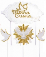 Topo de Bolo Minha Crisma