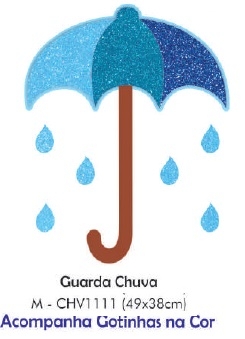 Aplique guarda sol chuva de amor