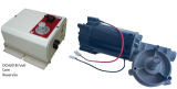 Motoredutor 0-115 rpm com Motor CC 0,5 hp 150Vcc + Conversor Bi Volt com Reverso