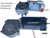 Motoredutor 0-115 rpm com Motor CC 0,5 hp 150Vcc + Conversor Bi Volt com Reverso