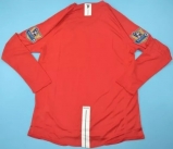 CAMISA RETR MANCHESTER UNITED (INGLATERRA) 2007 / 2009 - UNIFORME 1 MANGAS LONGAS