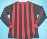 CAMISA RETR MILAN (ITLIA) 2009 / 2010 - DESPEDIDA MALDINI - UNIFORME 1 MANGAS LONGAS
