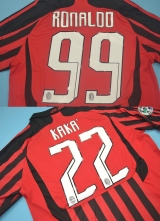 CAMISA RETR MILAN (ITLIA) 2007 / 2008 - UNIFORME 1 MANGAS LONGAS