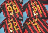 CAMISA RETR MILAN (ITLIA) 2006 / 2007 - UNIFORME 1 MANGAS LONGAS