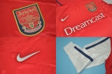 CAMISA RETR ARSENAL (INGLATERRA) 2000 / 2002 - UNIFORME 1 MANGAS LONGAS