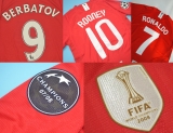 CAMISA RETR MANCHESTER UNITED (INGLATERRA) 2007 / 2009 - UNIFORME 1 MANGAS LONGAS