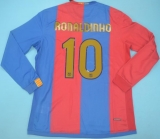 CAMISA RETR BARCELONA (ESPANHA) 2006 / 2007 - SEM PATROCNIO - UNIFORME 1 MANGAS LONGAS