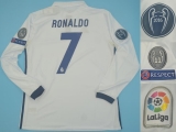 CAMISA RETR REAL MADRID (ESPANHA) 2016 / 2017 - UNIFORME 1 MANGAS LONGAS