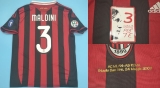 CAMISA RETR MILAN (ITLIA) 2009 / 2010 - DESPEDIDA MALDINI - UNIFORME 1