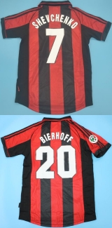 CAMISA RETR MILAN (ITLIA) 1998 / 1999 - UNIFORME 1