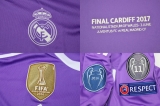 CAMISA RETR REAL MADRID (ESPANHA) 2017 - FINAL CHAMPIONS LEAGUE - UNIFORME 2 MANGAS LONGAS